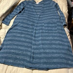 Women's Blue Striped Sweater